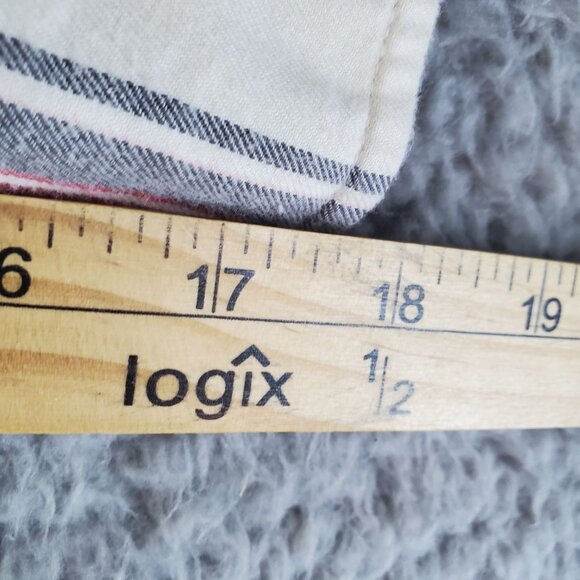 AVA & VIV Top Womens 2X Red Plaid Button-Down Flannel Long Sleeve - Picture 5 of 8